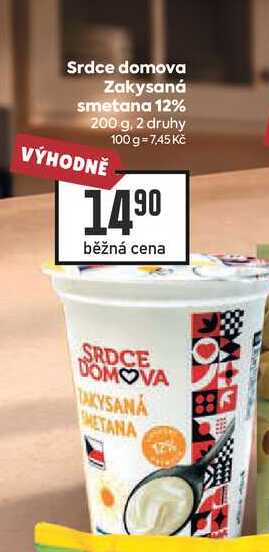 Srdce domova Zakysaná smetana 12% 200 g
