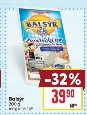 Balsýr 200 g