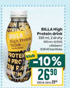 BILLA High Protein drink 330 ml