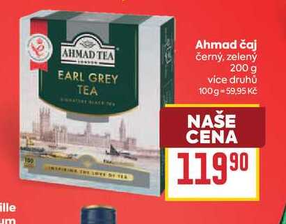 Ahmad čaj černý, zelený 200 g