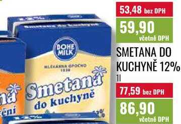 SMETANA DO KUCHYNĚ 12% 1l