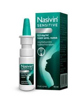 Nasivin Sensitive 0,5 mg/ml nosní sprej