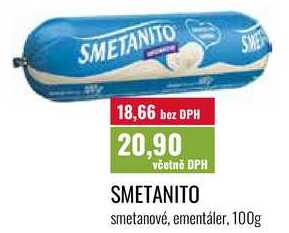 SMETANITO, smetanové, ementáler, 100g