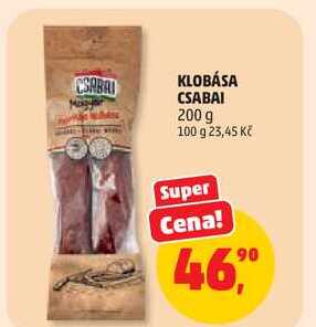 KLOBÁSA CSABAI, 100 g