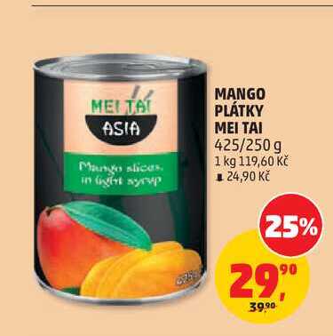 MANGO PLÁTKY ΜΕΙ ΤΑΙ, 425/250 g 