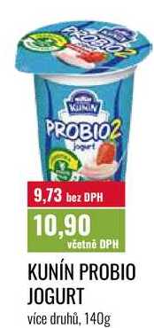 KUNÍN PROBIO JOGURT více druhů, 140g 