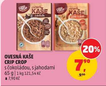 OVESNÁ KAŠE CRIP CROP s čokoládou, 65 g