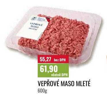 VEPŘOVÉ MASO MLETÉ 600g