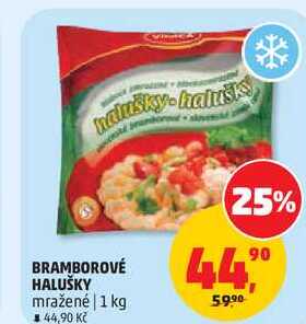 BRAMBOROVÉ HALUŠKY mražené, 1 kg