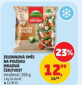 ZELENINOVÁ SMĚS NA POLÉVKU MRAZIVÁ ČERSTVOST mražená, 350 g