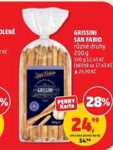 GRISSINI SAN FABIO různé druhy, 200g 
