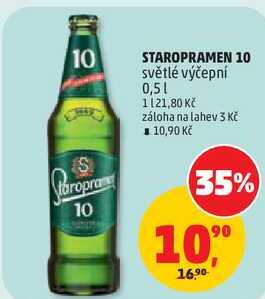 STAROPRAMEN 10 světlé výčepní, 0,5 l