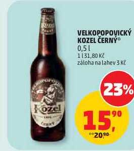 VELKOPOPOVICKÝ KOZEL ČERNÝ, 0,5 l