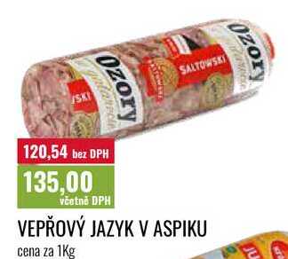 VEPŘOVÝ JAZYK V ASPIKU cena za 1Kg
