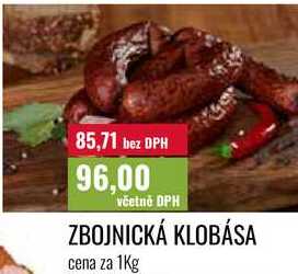 ZBOJNICKÁ KLOBÁSA cena za 1Kg