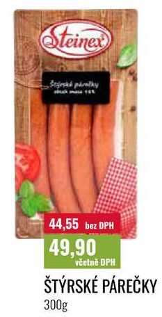 ŠTÝRSKÉ PÁREČKY 300g 
