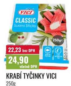 KRABÍ TYČINKY VICI 250g 