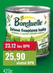 Bonduelle Zelená fazolové lusky 420g