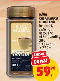 KÁVA CASABLANCA OCHUCENÁ instantní, 80 g