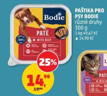 PAŠTIKA PRO PSY BODIE různé druhy, 300 g  