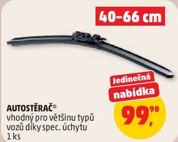 AUTOSTĚRAČ vhodný pro většinu typů vozů díky spec. úchytu, 1 ks