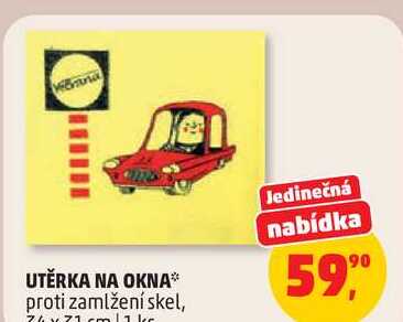 UTĚRKA NA OKNA proti zamlžení skel, 1 ks
