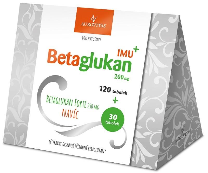 Betaglukan IMU+ 200 mg 120 tobolek + FORTE 250 mg 30 tobolek