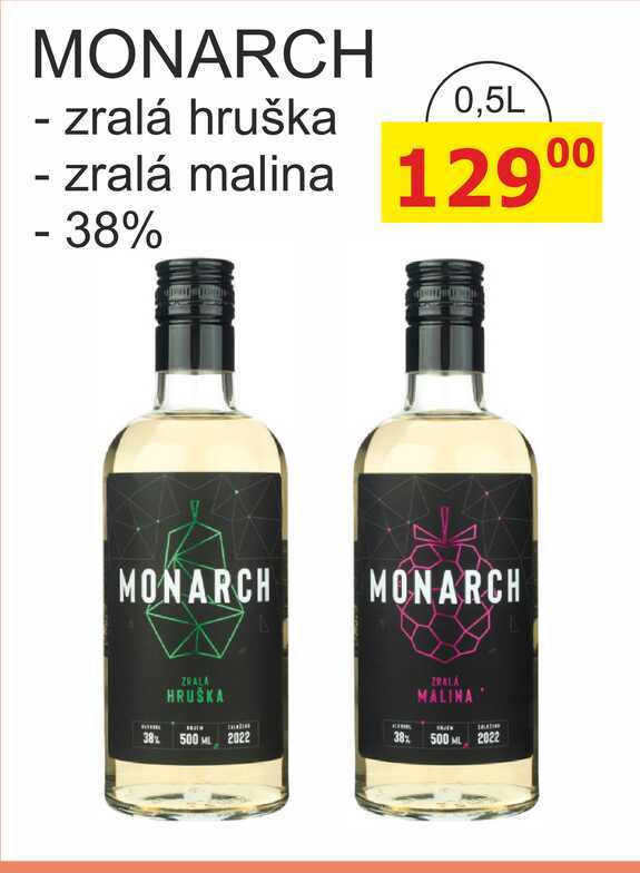 MONARCH - zralá hruška 0,5L 