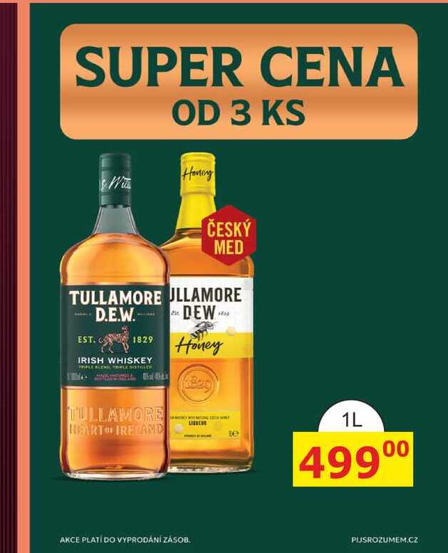 Tullamore Dew Irish whiskey 1L