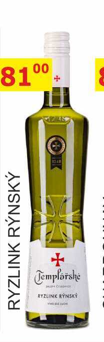 Templářské sklepy 0,75l RYZLINK RÝNSKÝ