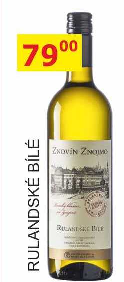 ZNOVÍN ZNOJMO 0,75L RULANDSKÉ BÍLÉ 