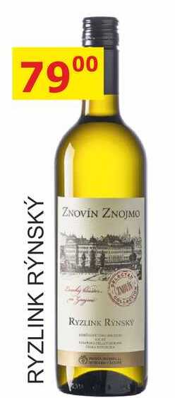 ZNOVÍN ZNOJMO 0,75L RYZLINK RÝNSKÝ 