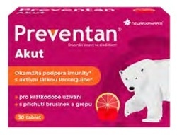 Preventan Akut s příchutí brusinek a grepu