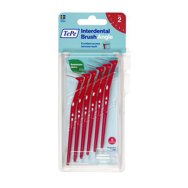 TePe Angle Mezizubní kartáčky 0.5 mm červené