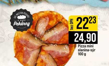 Pizza mini slanina-sýr 100 g 
