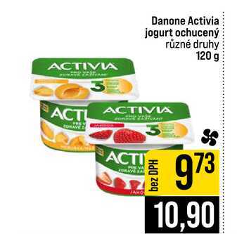 Danone Activia jogurt ochucený různé druhy 120 g 