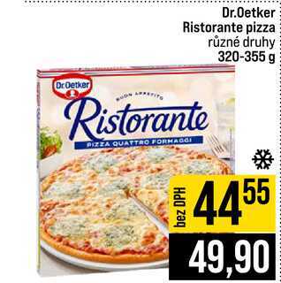 Dr.Oetker Ristorante pizza různé druhy 320-355 g