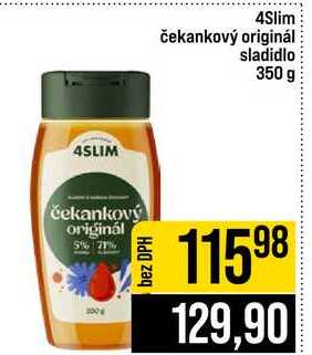 4Slim čekankový originál sladidlo 350 g