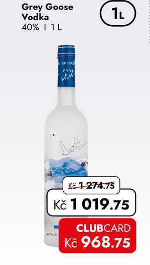 Grey Goose Vodka 40% 1L 