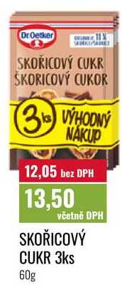 SKOŘICOVÝ CUKR 3ks 60g