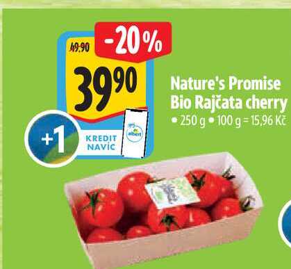 Nature's Promise Bio Rajčata cherry 250 g