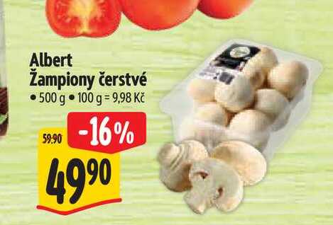 Albert Žampiony čerstvé 500 g