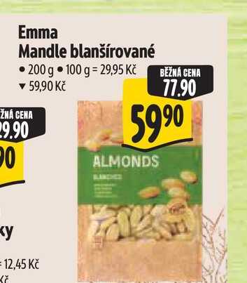 Emma Mandle blanšírované 200 g