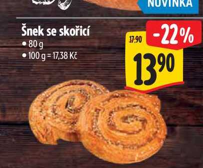 Šnek se skořicí 80 g