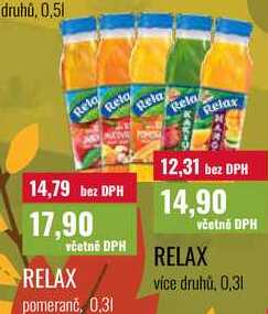 RELAX více druhů. 0,31