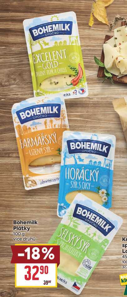 Bohemilk Plátky 100 g 