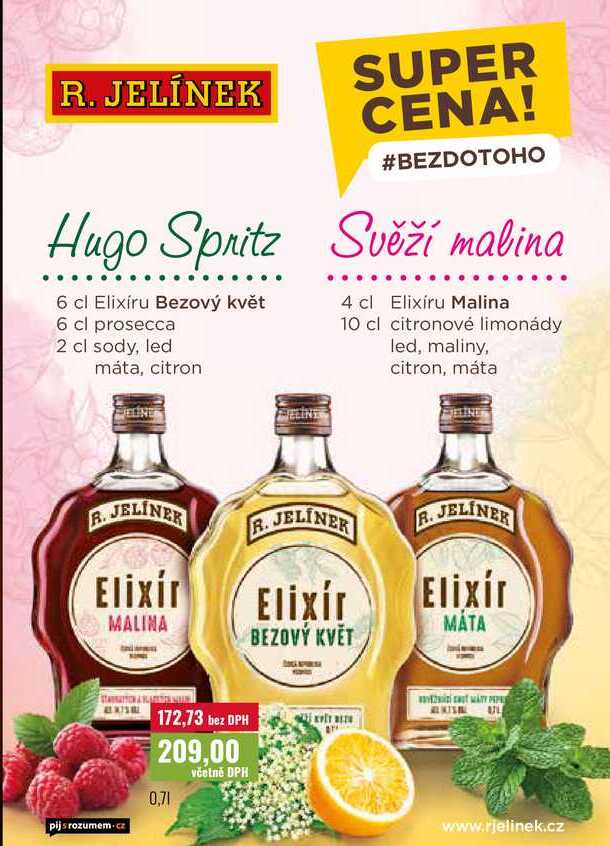 R. JELÍNEK Bezový květ  Malina Máta, 0,71 