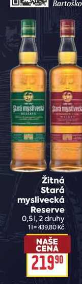 Žitná Stará myslivecká Reserve 0,5l