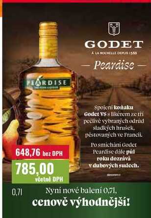 Godet Peardise, 0,7l