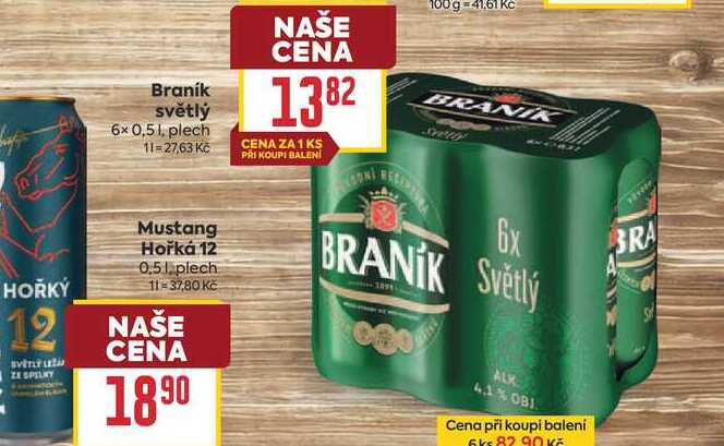 Braník světlý 6x 0,51, plech
